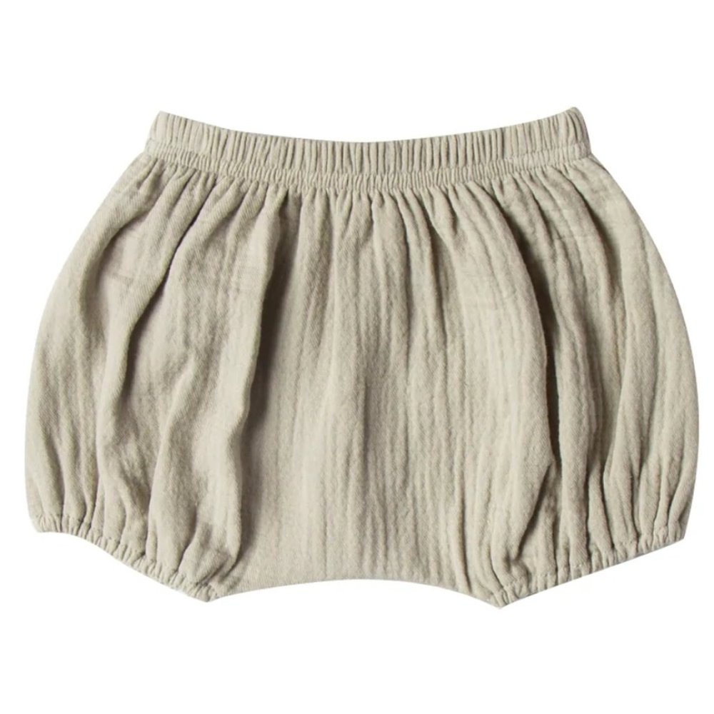 Quincy Mae Woven Bloomers 18-24 months -- Sage Green --- Organic Cotton